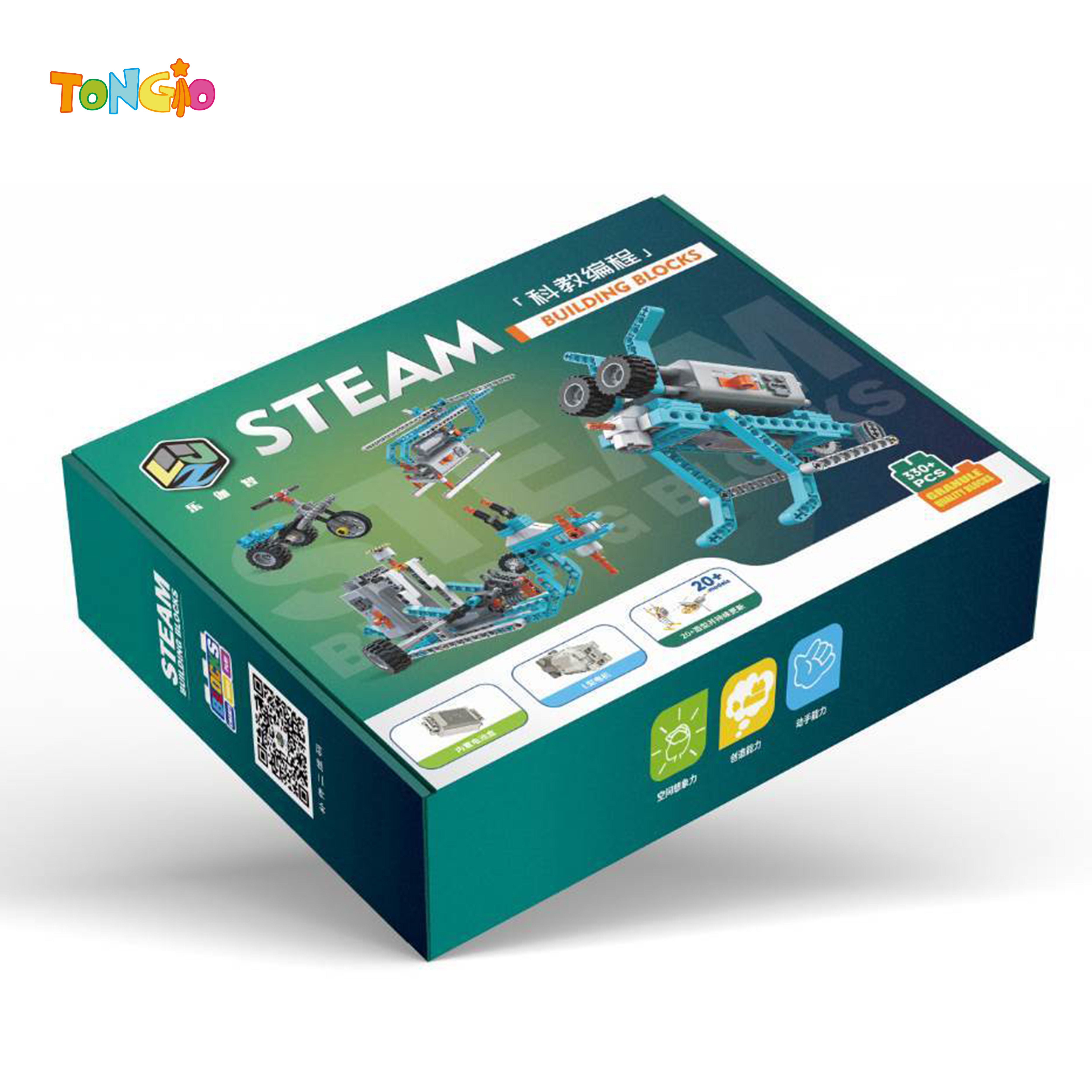 Science and education series (single motor drive) 330pcs puzzle building blocks b/o bricks science and education bricks diy bricks toys TT21721