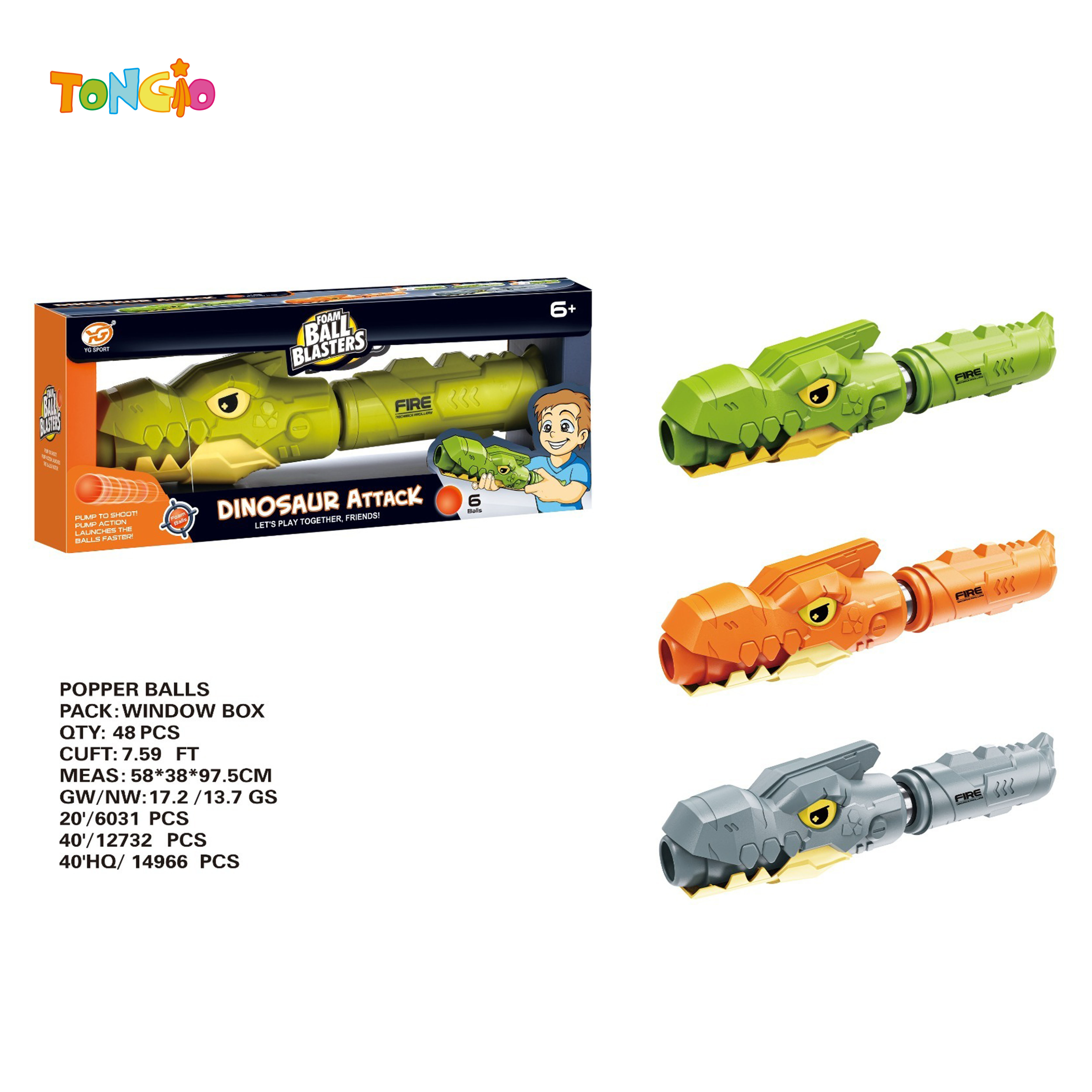 Pistola de gas dinosaurio TT21678