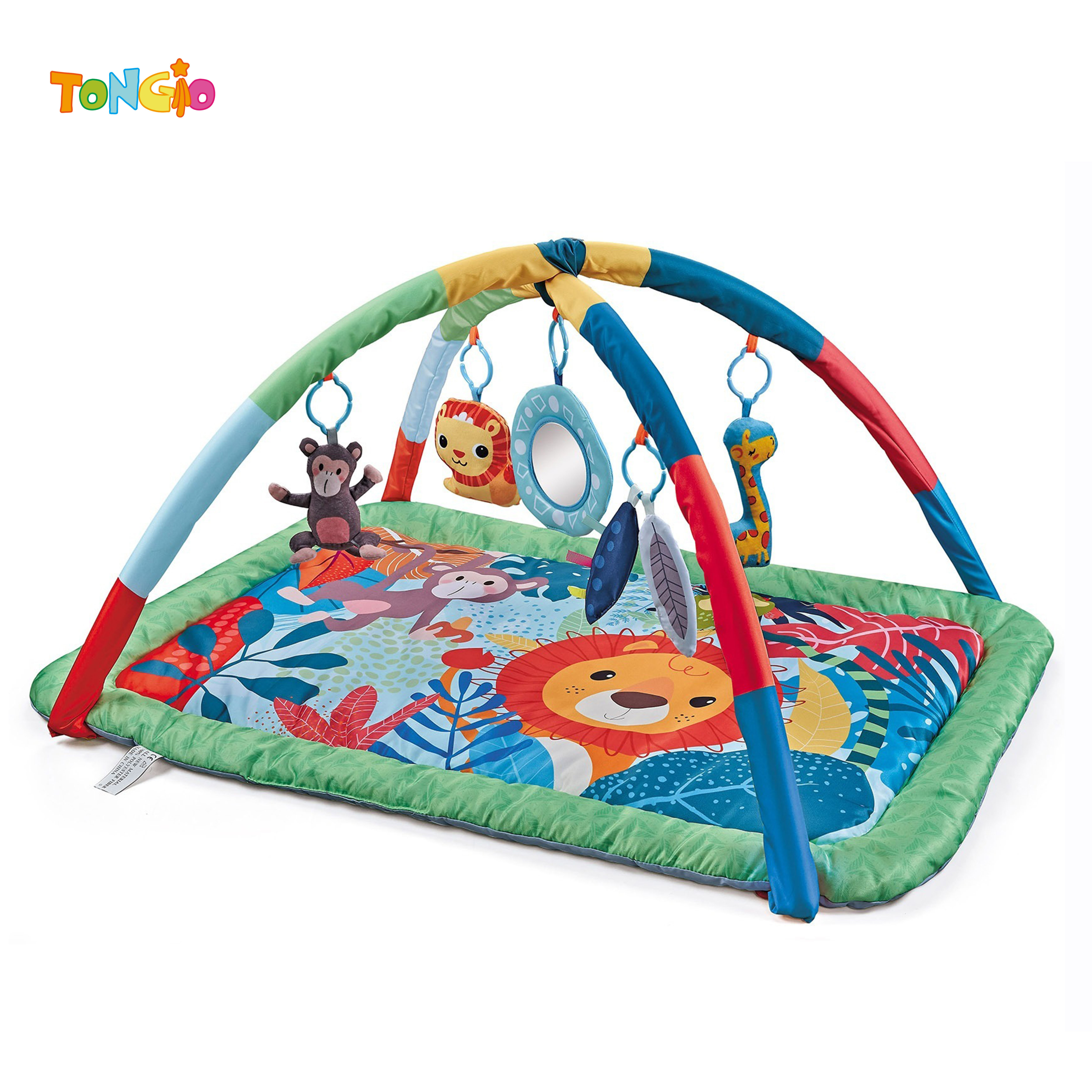 Alfombra de juego rectangular bosque verde lavable a máquina TT21673