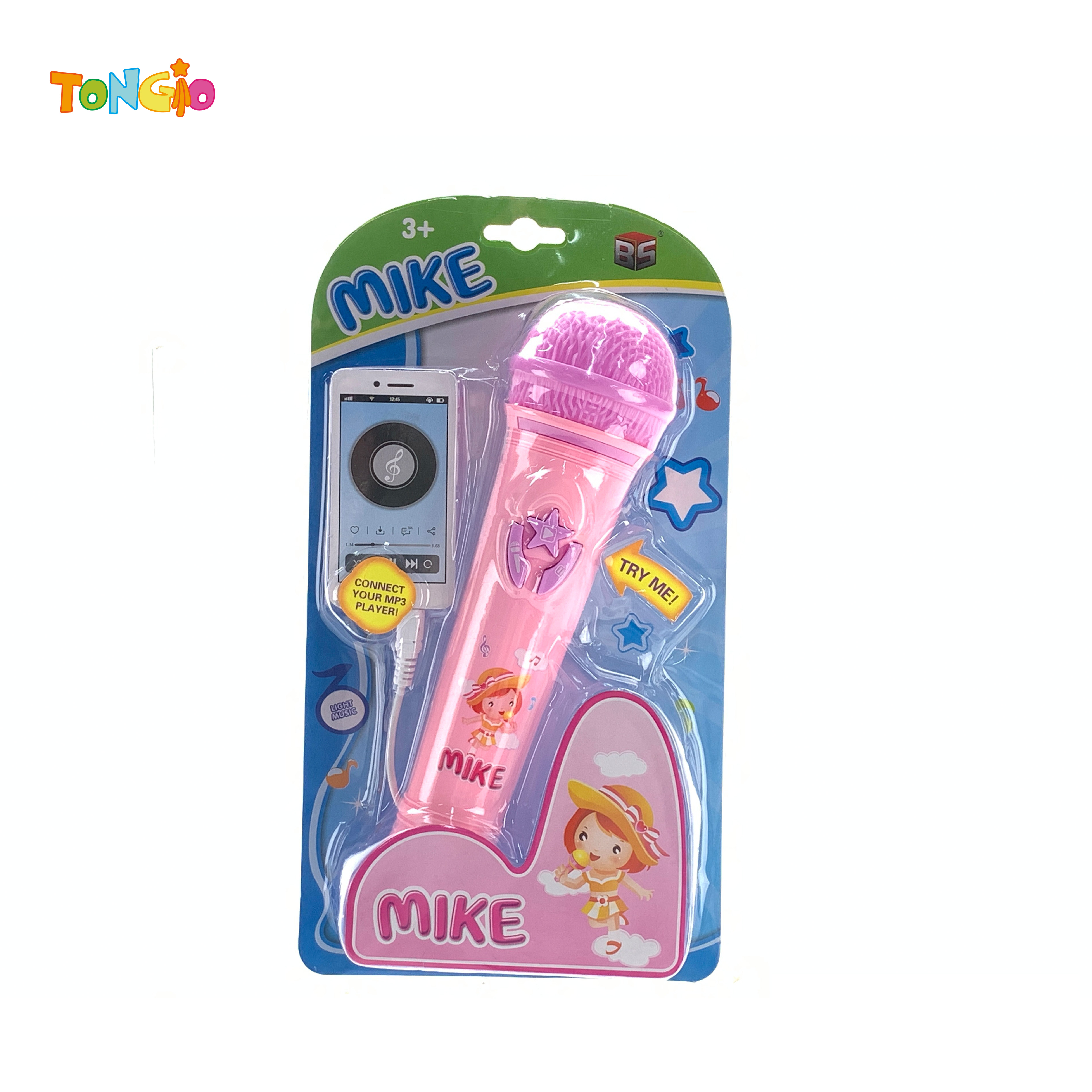 Micrófono mp3 dinámico con luz y amplificación musical TT21777