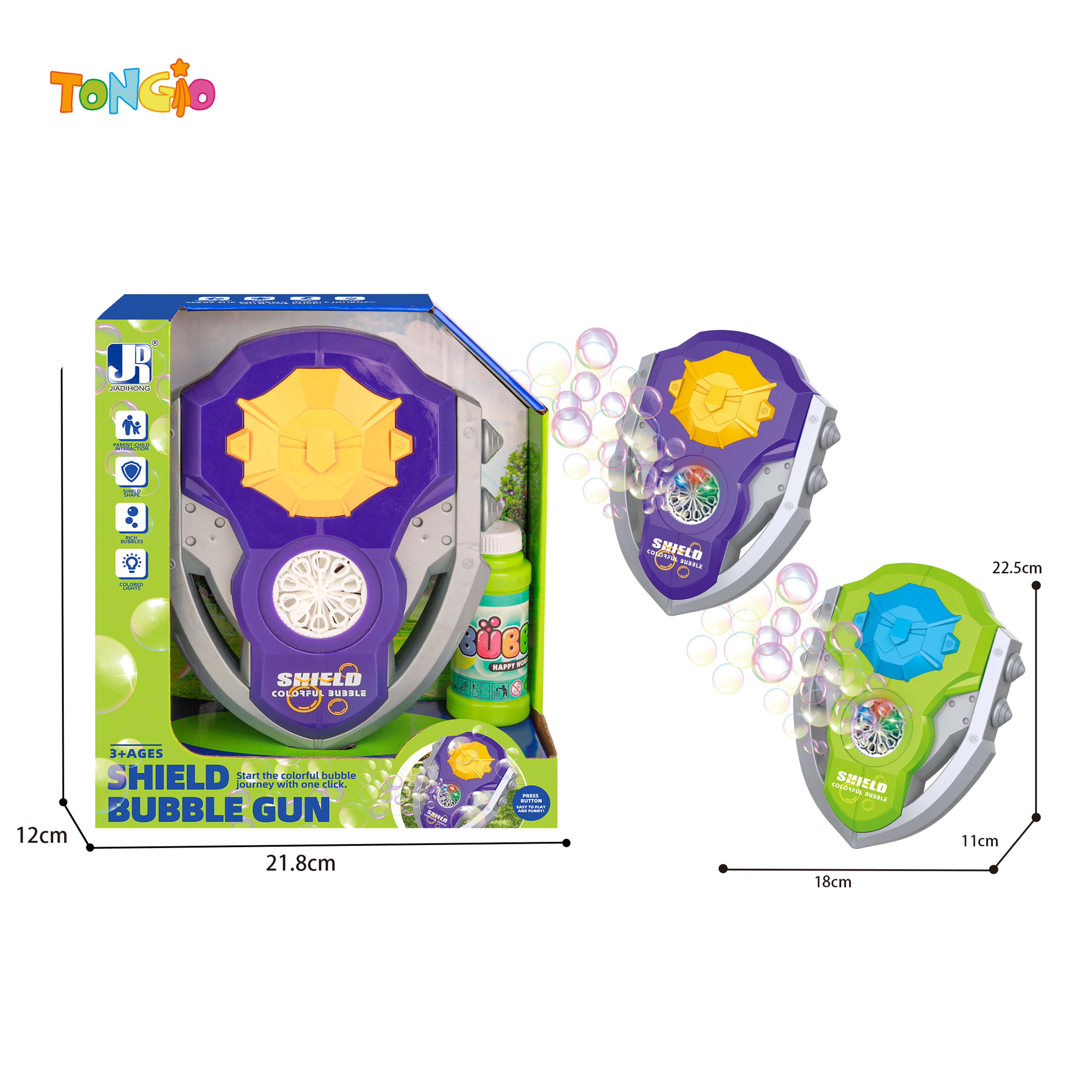 SPACE FLASH POROUS SHIELD BUBBLE MACHINE TT22336